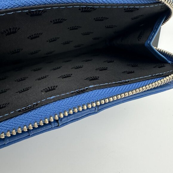 Juicy Couture Blue Leather Crossbody Wallet With Chain Strap - Picture 6 of 7